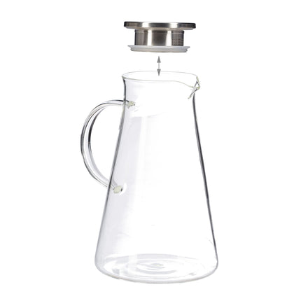 Glass carafe with lid 1.8 litres
