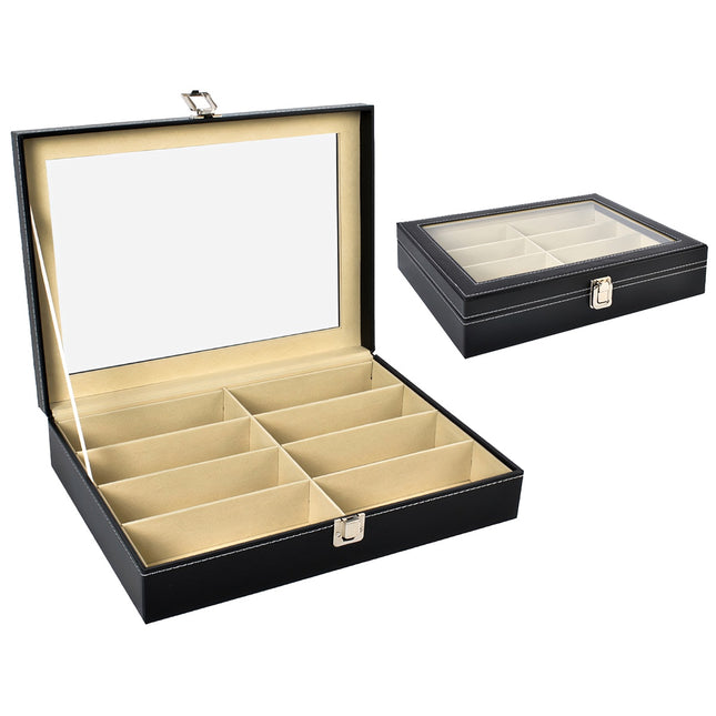 Glasses organizer with 8 compartments