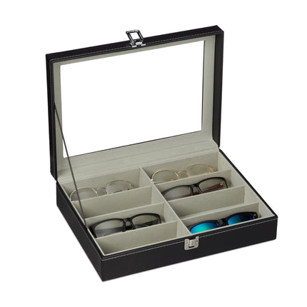 Glasses storage for 8 pairs