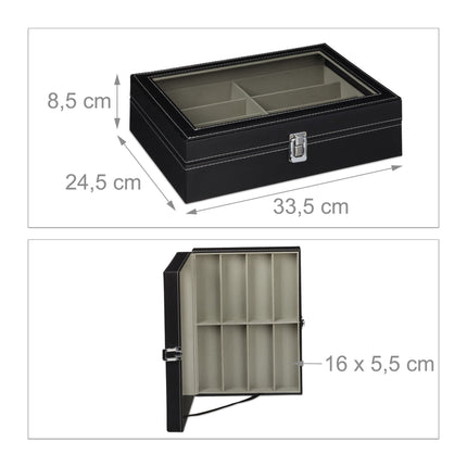 Glasses storage for 8 pairs