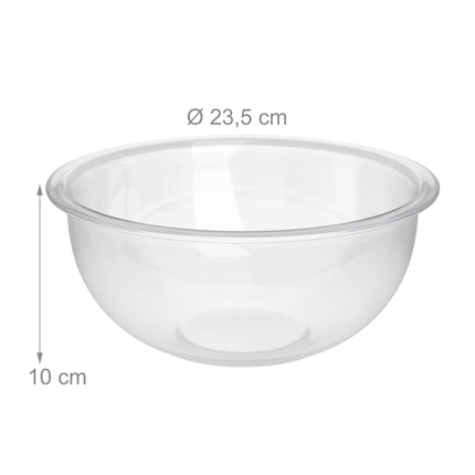 Glass salad bowls 2-pack