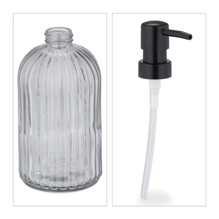 Glass soap container set of 3
