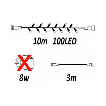 Glimmer 10m light string 6W