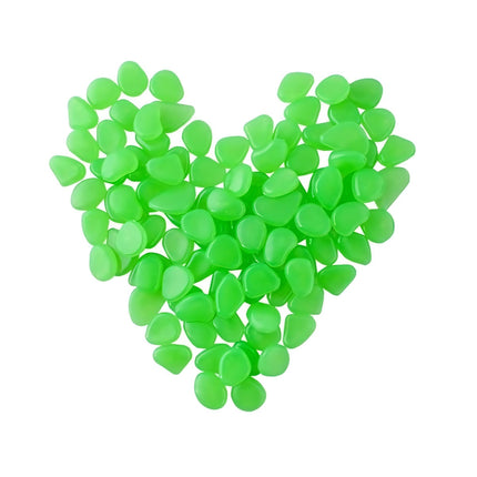 Glowing stones - 100pcs green set