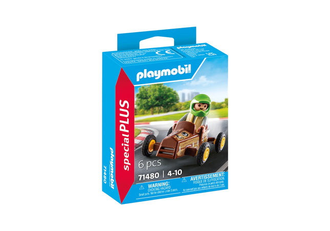 Go-Kart Playset with Child Figure and Accessories