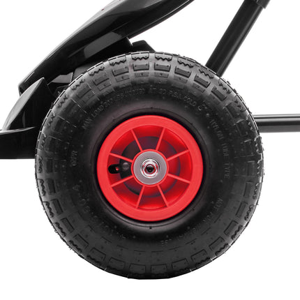 Pedal Go-Kart for children, adjustable seat, rubber tires