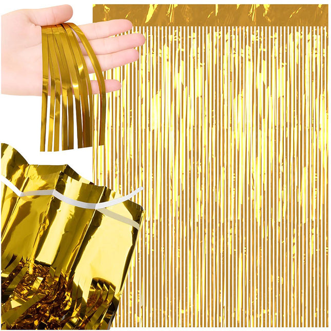 Gold Foil Self-Adhesive Curtain, 100x200cm