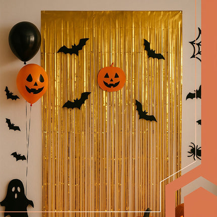 Gold Foil Self-Adhesive Curtain, 100x200cm