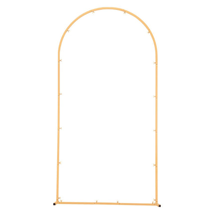 Gold Metal Arch Backdrop Stand 2 x 1 m, Easy Assembly
