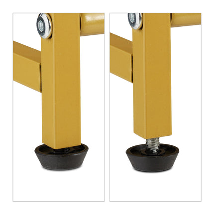 Golden Shoe Shelf Metal