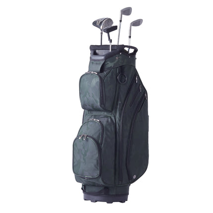 Golf Cart Bag – 14-Way Divider, 11 Pockets, Waterproof Nylon
