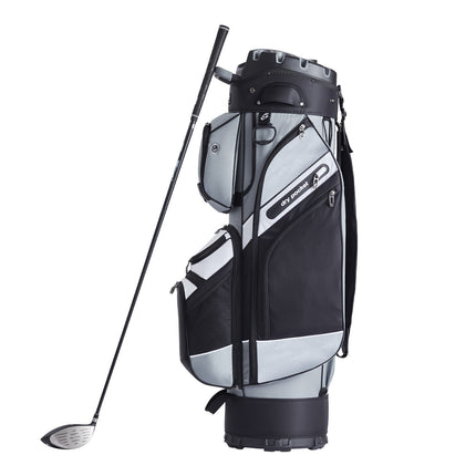 Golf Cart Bag, 14-Way Divider, 13 Pockets, Waterproof Nylon