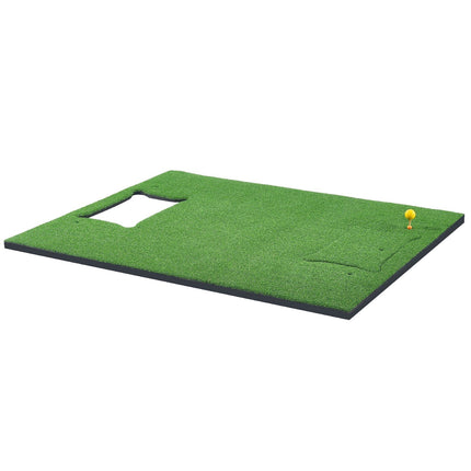 Golf Hitting Mat 5x4ft, 4-In-1 Turf With Inserts