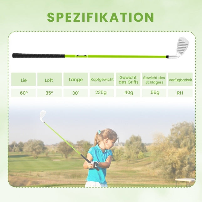Golf Iron 7 dla dzieci z nakryciem głowy Pojedyncze żelazko golfowe wykonane z aluminium dla osób praworęcznych