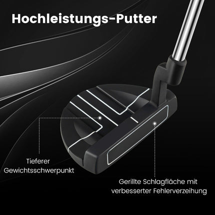 Golf Putter 89 cm stainless steel mallet putter with stainless steel head & non-slip grip