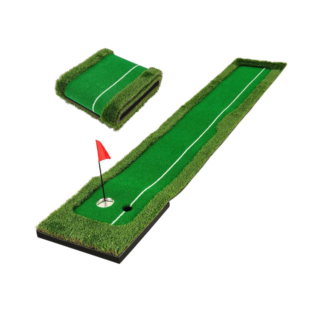 Mata do puttingu w golfa - 300 cm, dwa otwory, 3 piłki