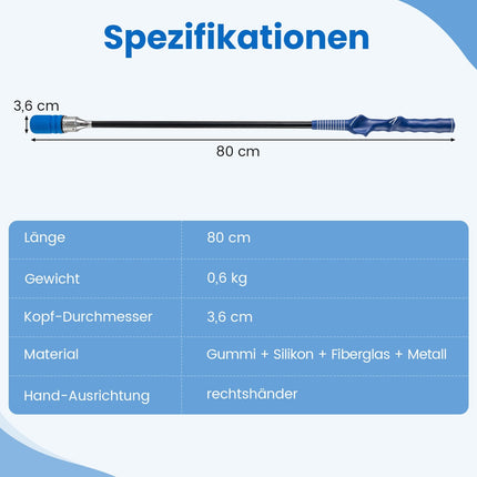 Golf Swing Trainer with Non-Slip Grip, Blue, 80 cm