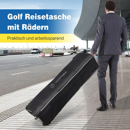 Golf Travel Bag with Wheels, Oxford Fabric, Foldable