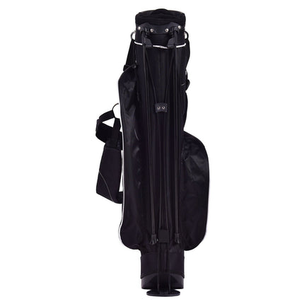 Golf bag 9 inch golf bag pencil bag professional travel bag stand bag with head section and carrying strap-black