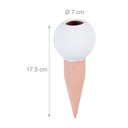 Golf ball with clay cone, set of 4