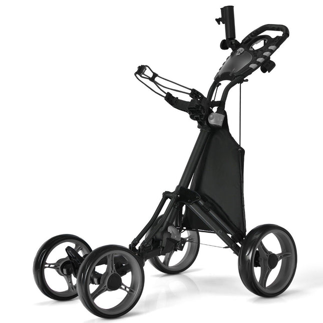 Wózek golfowy 4-kołowy wózek golfowy Wózek golfowy składany wózek golfowy Wózek golfowy wykonany z szarego aluminium