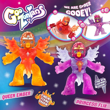 Goozonians Twin Pack, Queen Ember Vs Princsess Flik, W1