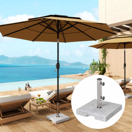 Granite Umbrella Base 21kg, Square Stand for 32/38/48mm