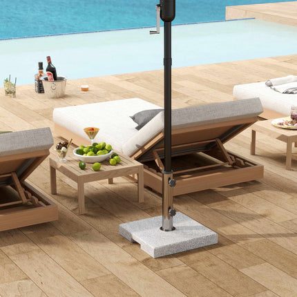 Granite Umbrella Base 21kg, Square Stand for 32/38/48mm