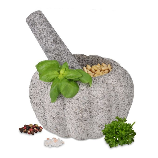 Granite mortar with impact
