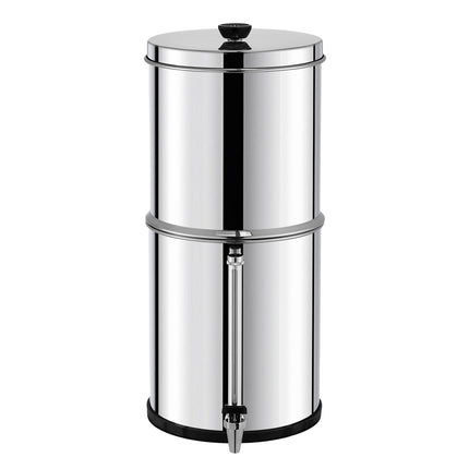 Gravity-Fed Water Filter, 2.25 Gal Stainless Steel, 2 Filters