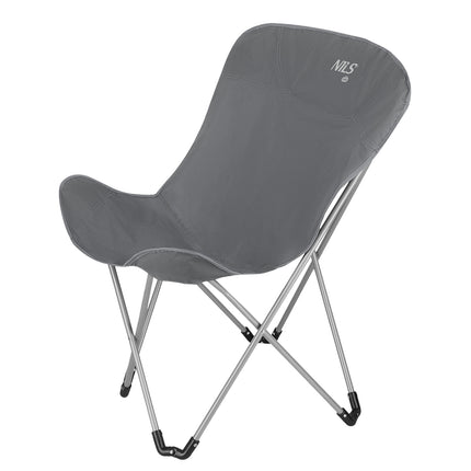 Gray Folding Camping Chair, Lightweight, Portable