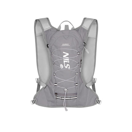 Gray Running Backpack, Lightweight, Adjustable Straps