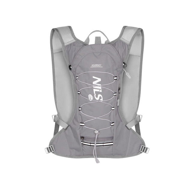 Gray Running Backpack, Lightweight, Adjustable Straps