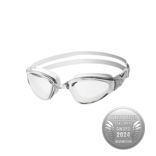 Gray Swimming Goggles, Anti-Fog, UV Protection