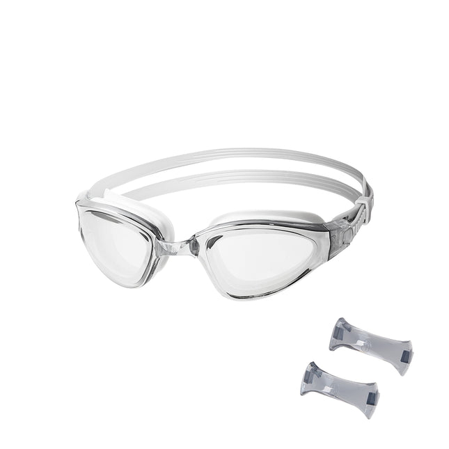 Gray Swimming Goggles, Anti-Fog, UV Protection