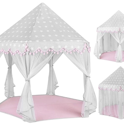 Gray and pink children's tent Kruzzel