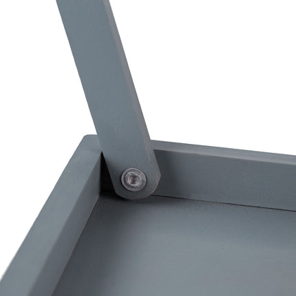 Gray bed tray - set of 2
