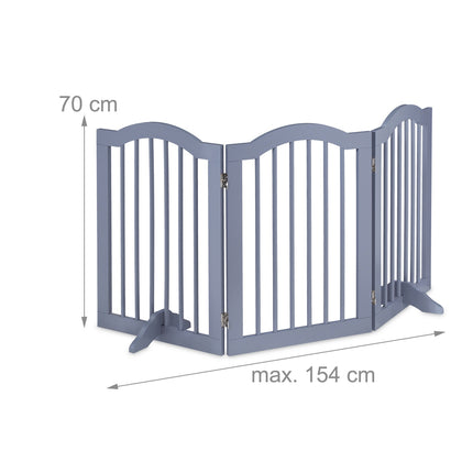 Gray security gate 70 cm