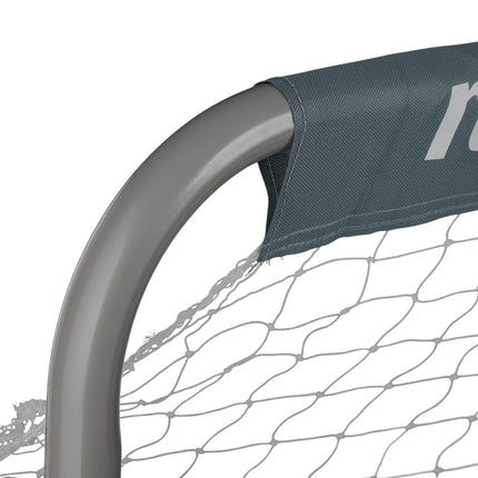 Gray soccer goals in sets of 2