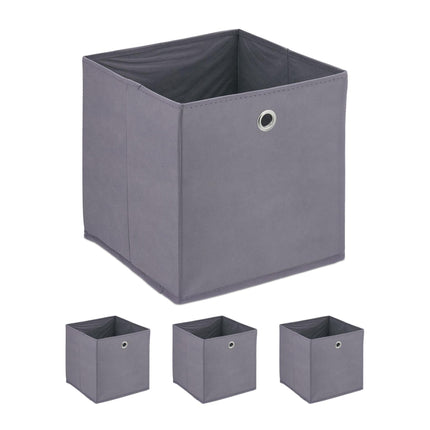 Gray storage box - 4 pcs