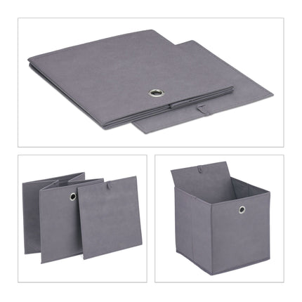 Gray storage box - 4 pcs