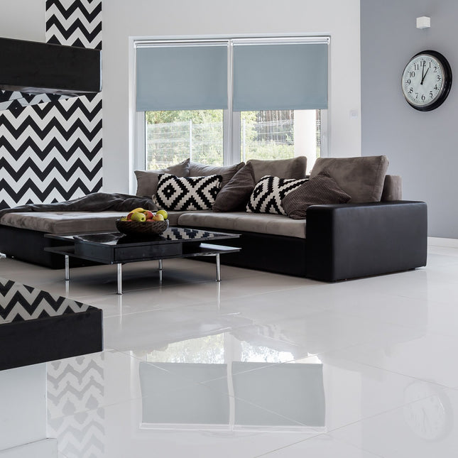 Gray thermal roller blind 160 cm long