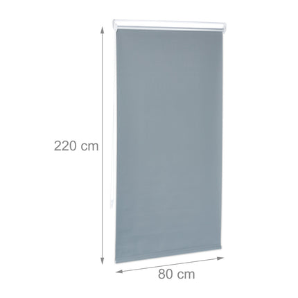 Gray thermal roller blind 220 cm long