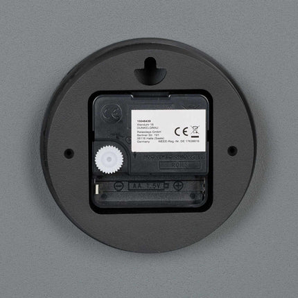 Gray wall clock