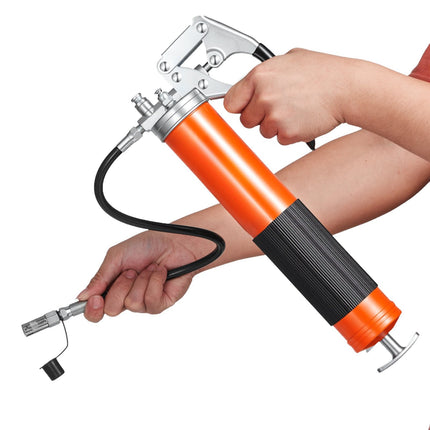 Grease Gun 8000 PSI, Pistol Grip Kit, 14 oz, Hose