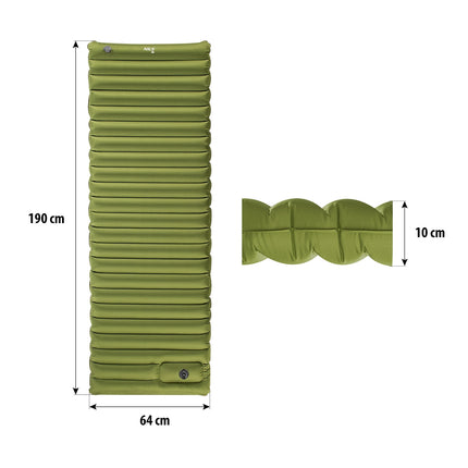 Green Camping Mat with Built-In Pump