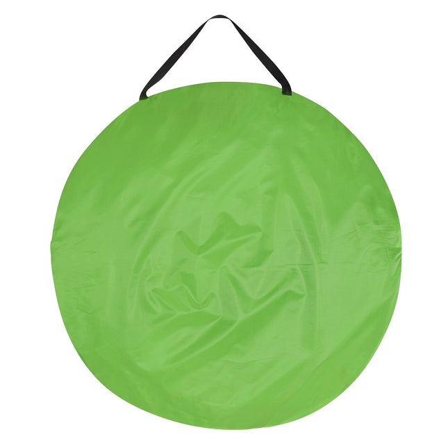 Groene pop-up strandtent, UV-bescherming, eenvoudig op te zetten