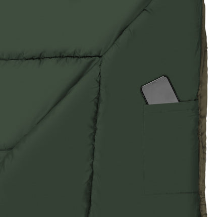 Green Sleeping Bag, Lightweight, Compact, Camping