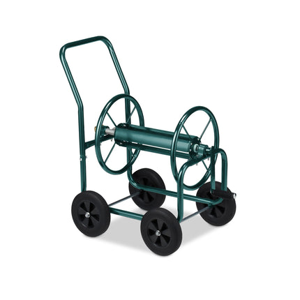 Green Steel Hose Trolley