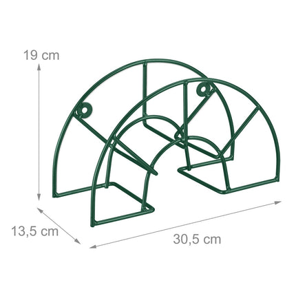 Green Wall-Mounted Semicircular Hose Holder